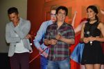 Riteish Deshmukh, Sajid Nadiadwala, Jacqueline Fernandez, Mika Singh, Abhishek Bachchan, Akshay Kumar at the Launch of the song Taang Uthake from the film Housefull 3 on 6th May 2016